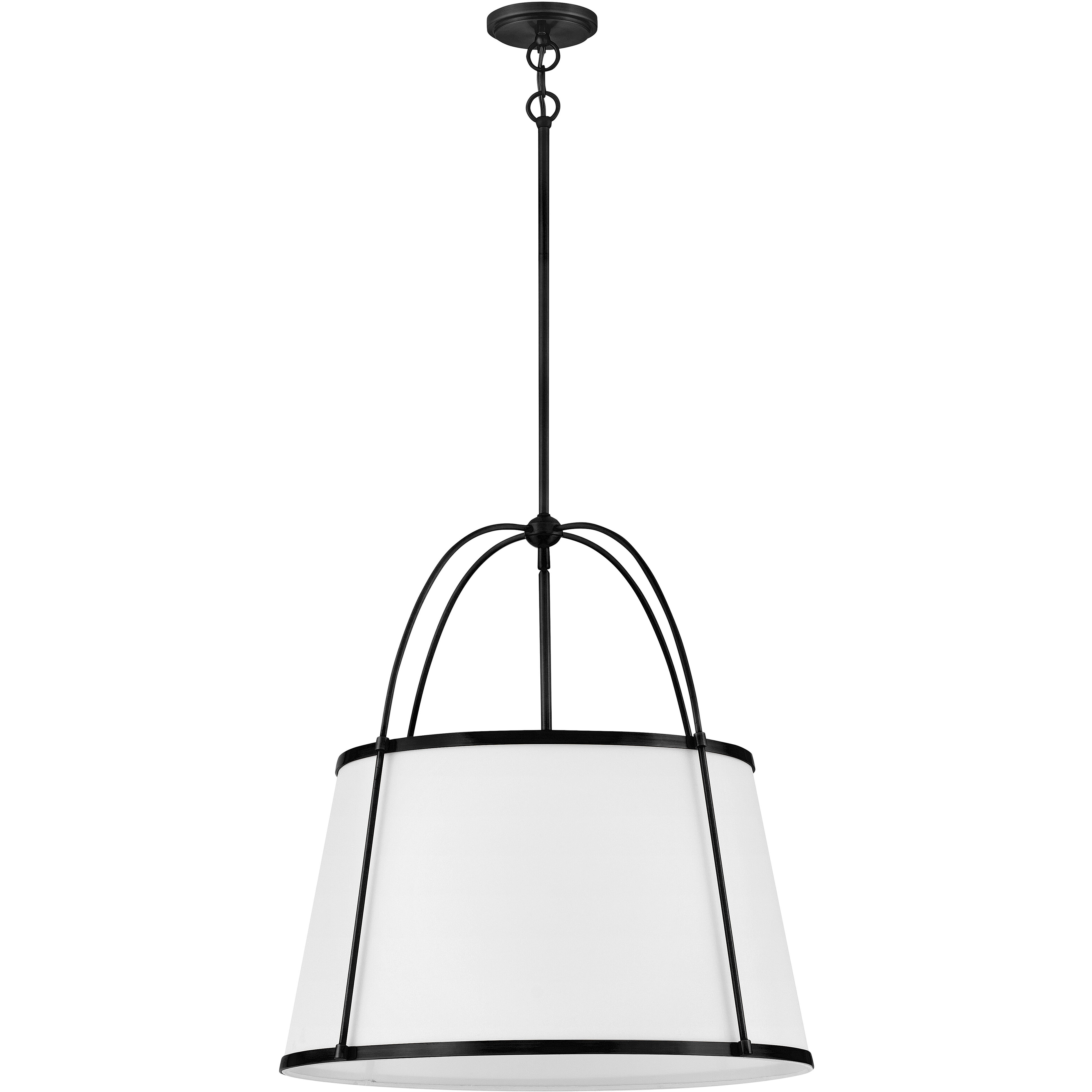 Clarke 4 Light 24.5 inch Black Chandelier Ceiling Light