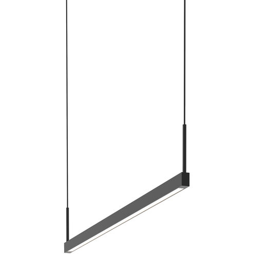 Thin-Line LED 36 inch Satin Black Pendant Ceiling Light