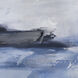 Sky Swell Navy with Off White and Silver Framed Wall Art