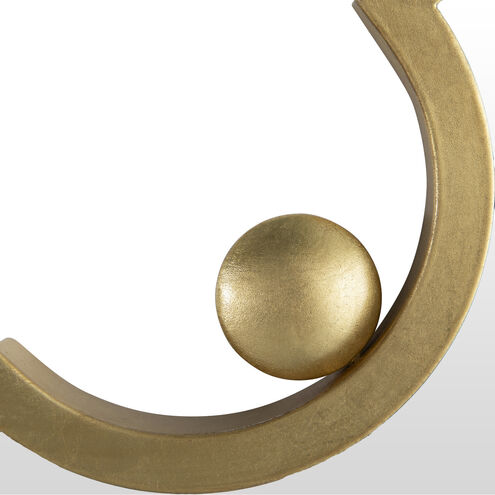 Monet 34 X 34 inch Antique Brass / Clear Mirror Mirror