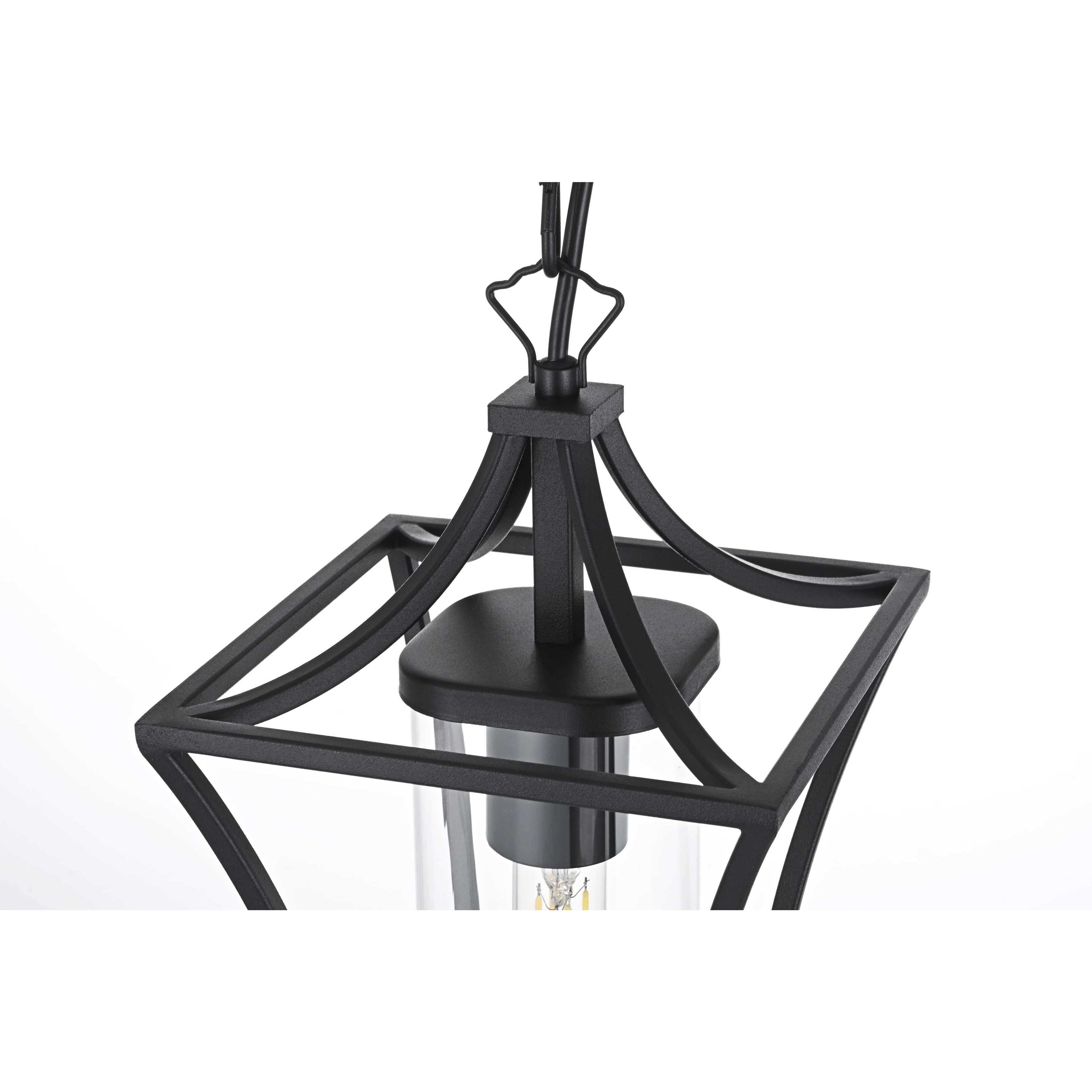 Belgrade 1 Light 7 inch Black Outdoor Pendant
