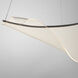 Rinkle LED 9.75 inch Brushed Gunmetal Single Pendant Ceiling Light
