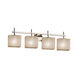 Fusion LED 32.5 inch Brushed Nickel Vanity Light Wall Light in 2800 Lm LED, Rectangle, Weave Fusion