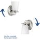 Flight 1 Light 6 inch Brushed Nickel Bath Vanity Wall Light, Design Series