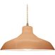 Radiance 1 Light 15.5 inch Adobe and Antique Brass Pendant Ceiling Light