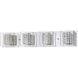 Crystorama 8 Light 28.9 inch Chrome Vanity Light Wall Light in 4