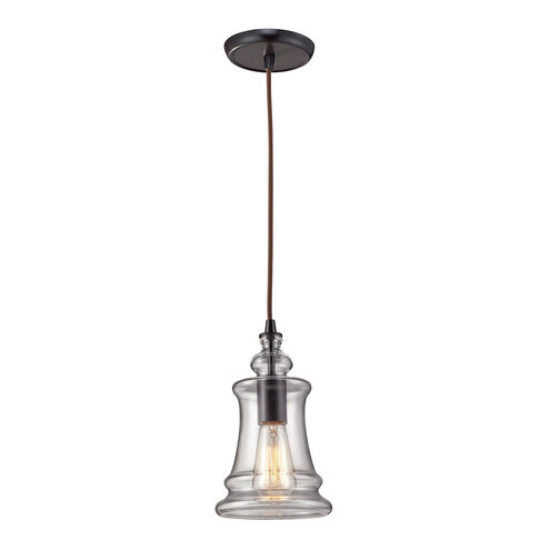 LaPorte 1 Light 6 inch Oiled Bronze Mini Pendant Ceiling Light