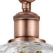 Ballston Athens Water Glass LED 8 inch Antique Copper Sconce Wall Light
