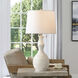 Cameron 30 inch 100.00 watt Gloss White Table Lamp Portable Light
