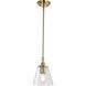 Dover 1 Light 7 inch Vintage Brass Pendant Ceiling Light