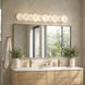 Cosmos 4 Light 35.75 inch Matte Black Bath Vanity Light Wall Light, Smithsonian Collaboration