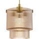 Ontario 3 Light 17.1 inch Luxe Gold Pendant Ceiling Light, Large