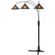 Natural Mica 86 inch 75.00 watt Bronze and Espresso Arc Floor Lamp Portable Light