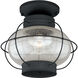 Chatham LED 13 inch Textured Black Outdoor Ceiling