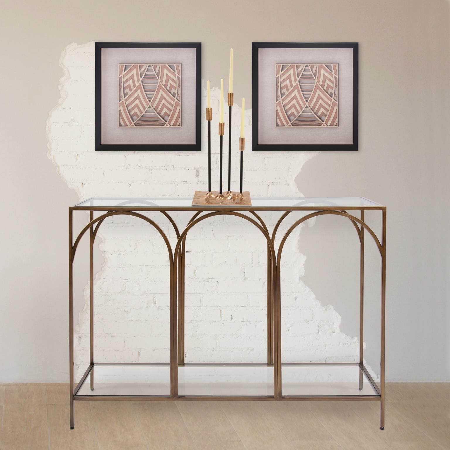 Palladio 42 inch Bronze Console Table