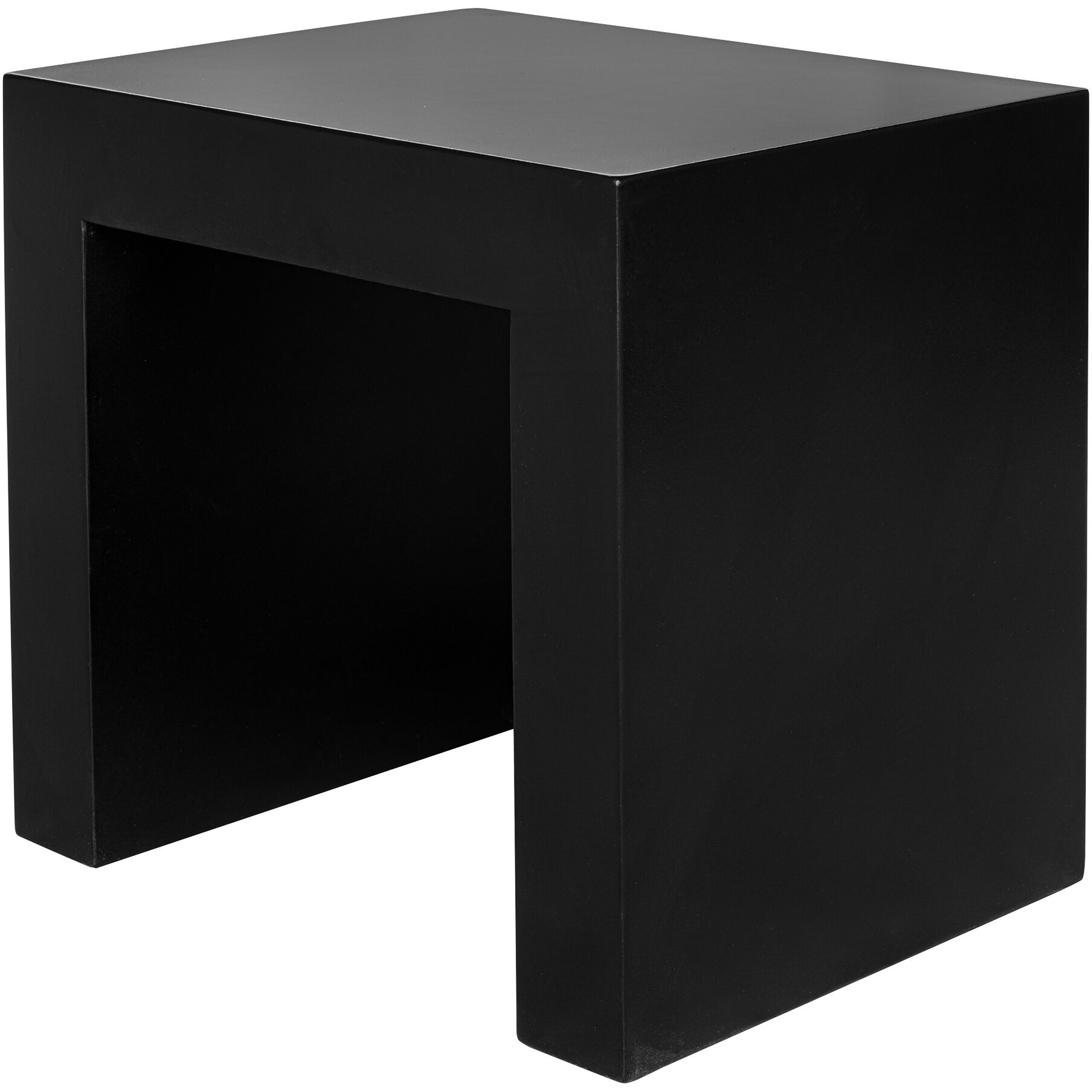Lazarus 18.5 inch Black Stool, Outdoor