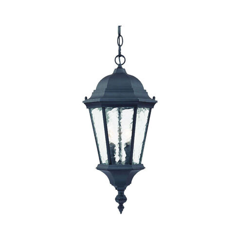 Telfair 2 Light 10 inch Matte Black Exterior Hanging Lantern