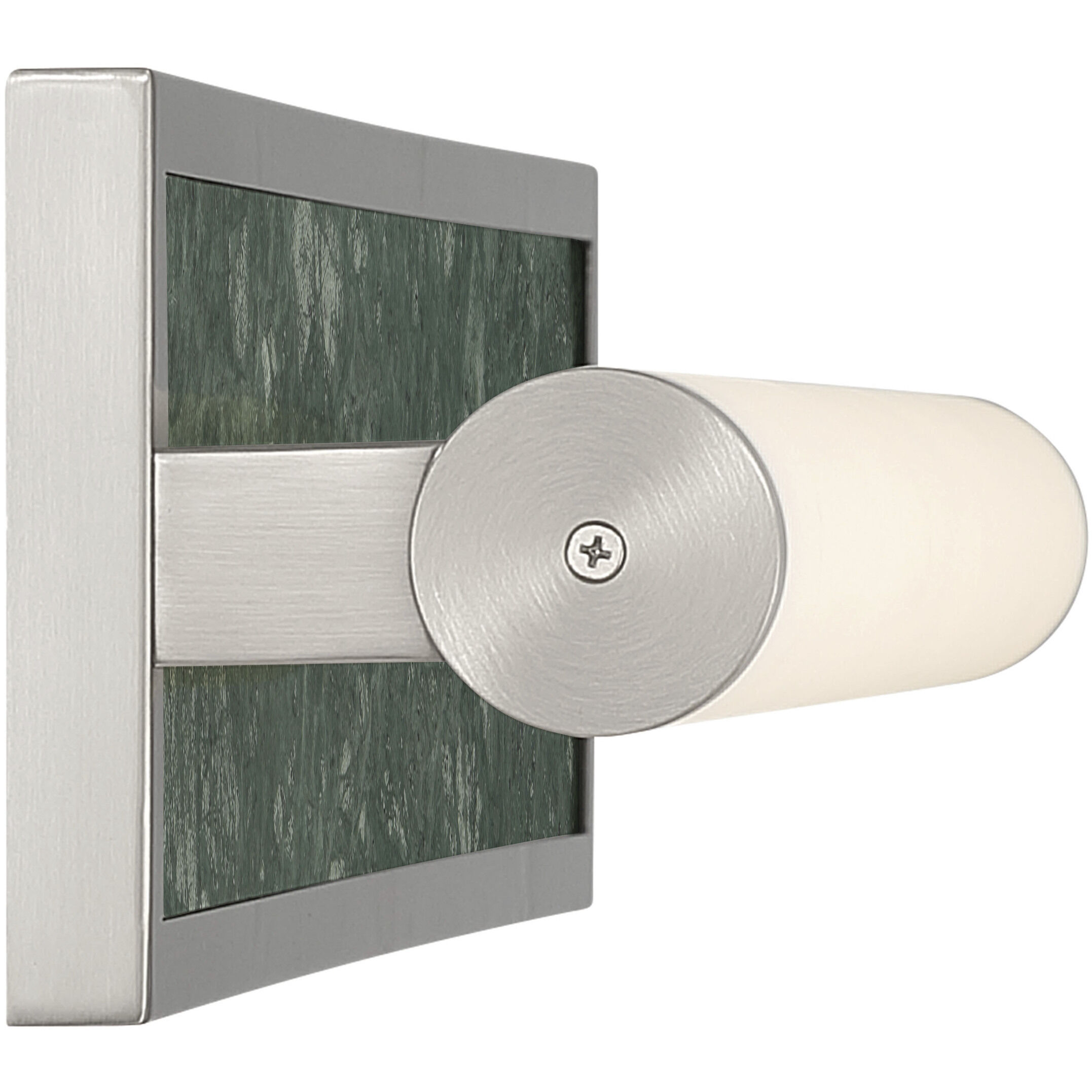 Yep Stratum 1 Light 25.25 inch Brushed Nickel with Persian Green Marble Vanity Light Wall Light