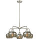 Fenton 5 Light 24.5 inch Satin Nickel Chandelier Ceiling Light in Mercury