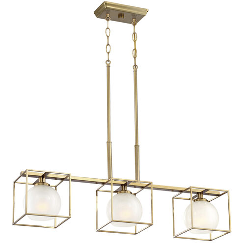 Cowen 3 Light 34 inch Brushed Gold Chandelier Ceiling Light