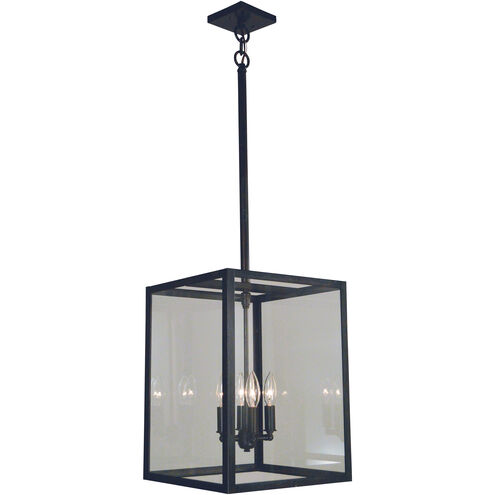 Vintage 4 Light 12 inch Bronze Pendant Ceiling Light in Dew Drop