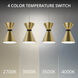 Pin Up LED 5.88 inch Aged Brass and Black Pendant Ceiling Light in 4000K, Aged Brass Matte Black, dweLED
