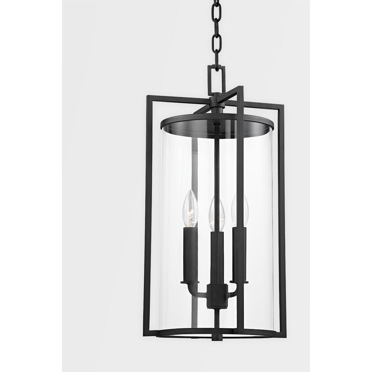 Percy 3 Light 11 inch Texture Black Outdoor Pendant in Textured Black