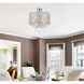 Elise 4 Light 17 inch Chrome Flush Mount Ceiling Light