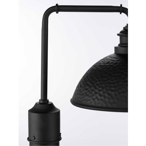 Englewood 1 Light 16 inch Textured Black Outdoor Post Lantern