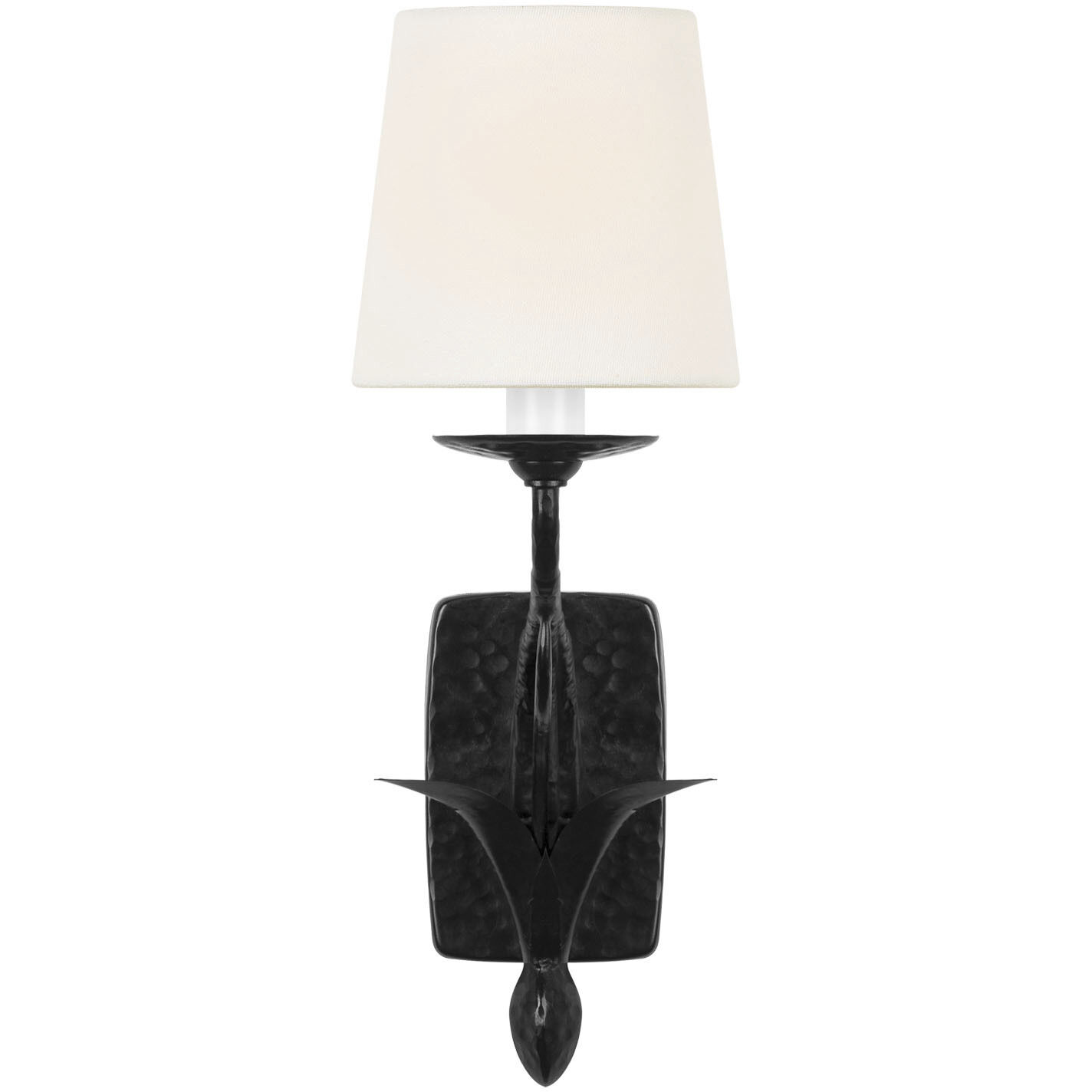 Chapman & Myers Amalfi LED 5 inch Waxed Black Sconce Wall Light