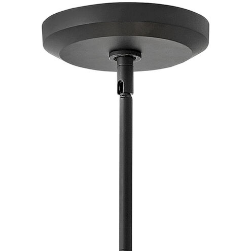 Lisa McDennon Luca 7 Light 38 inch Black Indoor Chandelier Ceiling Light, Convertible to Semi-Flush