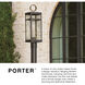 Open Air Porter LED 23 inch Oil Rubbed Bronze Outdoor Post Mount Lantern, Estate Series