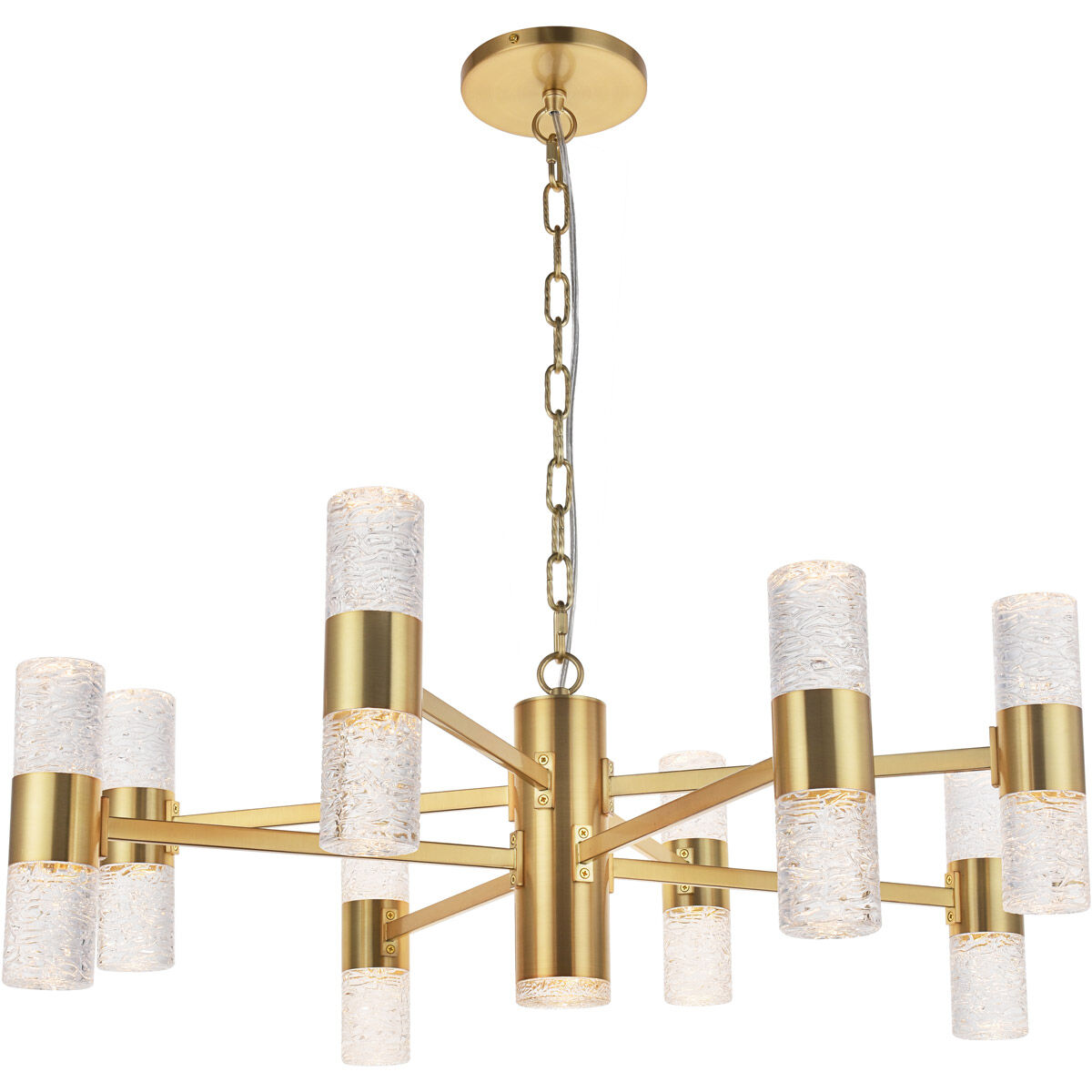 Vega LED 32 inch Gold Pendant Ceiling Light