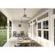 Gallegos 52 inch Matte Silver Outdoor Ceiling Fan