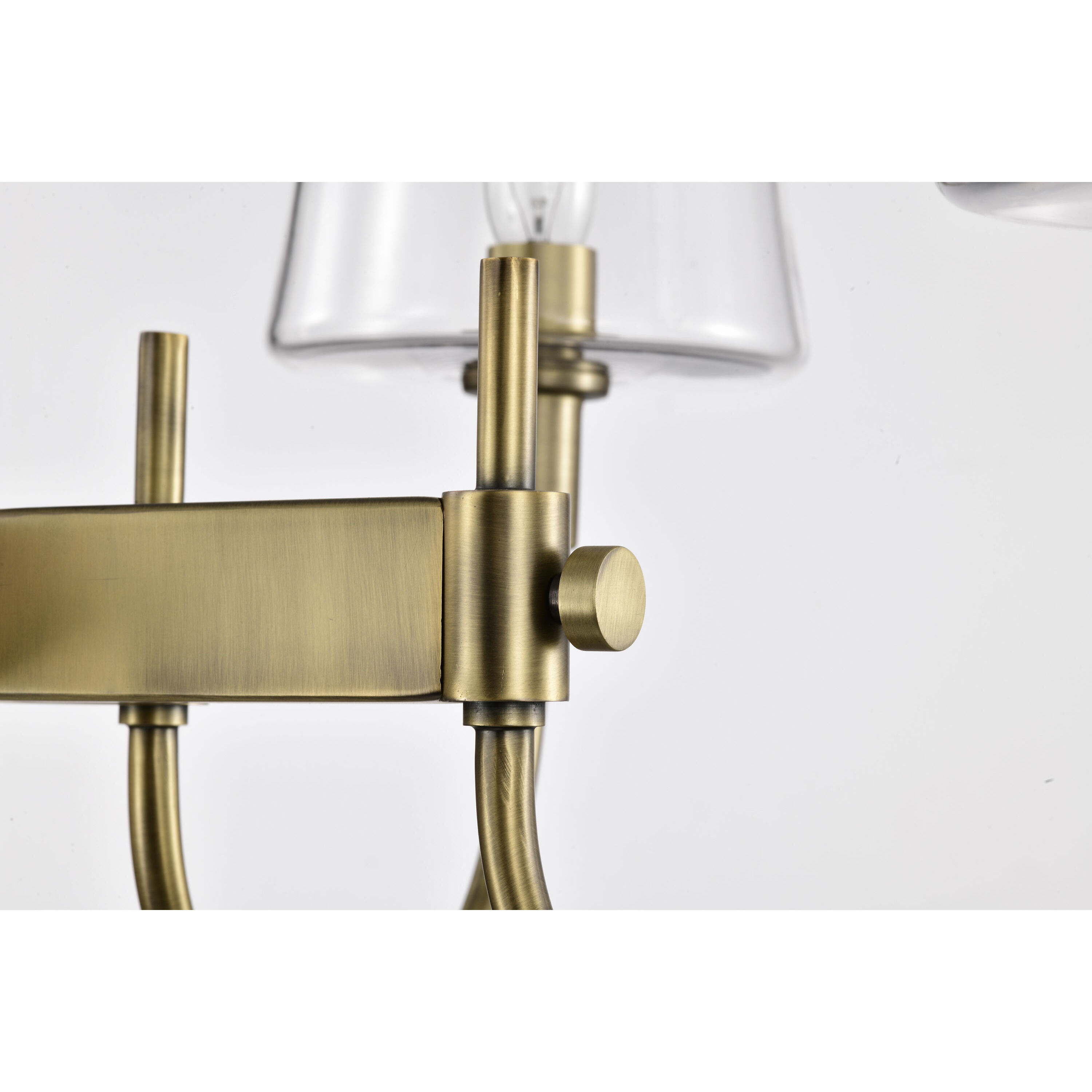 Brookside 6 Light 25 inch Vintage Brass Island Pendant Ceiling Light