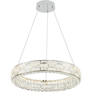 Elegance LED 23.62 inch Polished Nickel Chandelier Ceiling Light