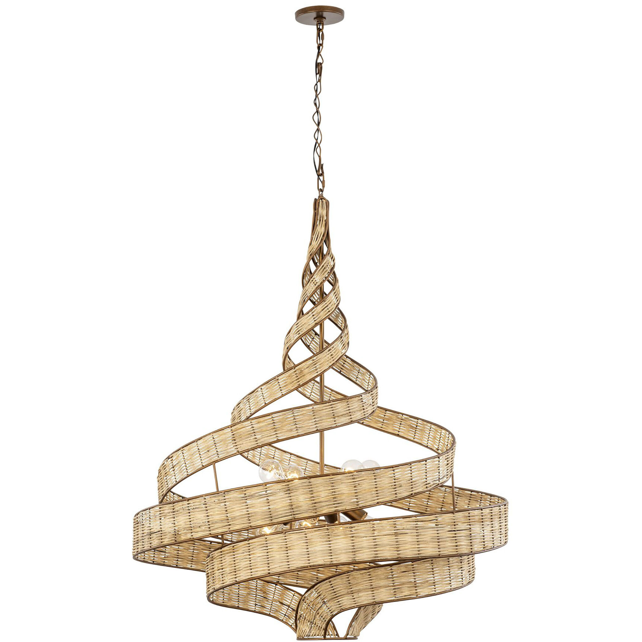 Flow 8 Light 36 inch Baguette Pendant Ceiling Light, Smithsonian Collaboration