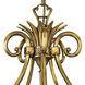 Plantation 5 Light 22.25 inch Burnished Brass Indoor Chandelier Ceiling Light