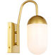 Kace 1 Light 4.8 inch Brass Wall sconce Wall Light