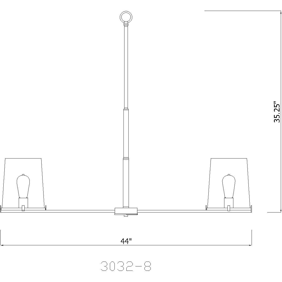 Callista 8 Light 44 inch Polished Nickel Chandelier Ceiling Light