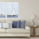 Sailing Blue and White and Turquoise Framed Art