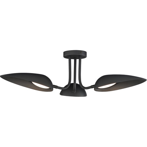 Marsh LED 32 inch Black Flush Mount Ceiling Light