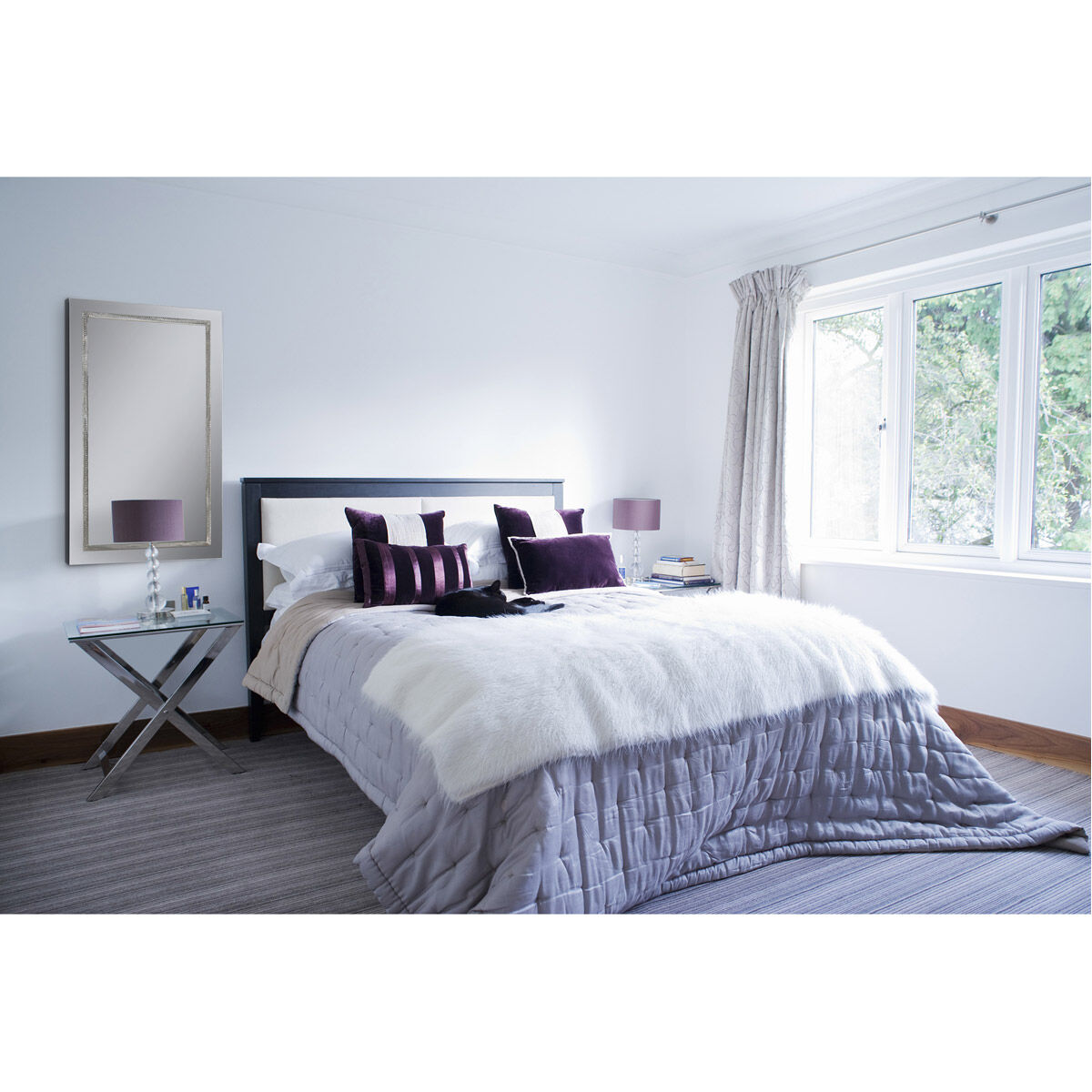 Stanton 40 X 24 inch Satin Nickel Wall Mirror