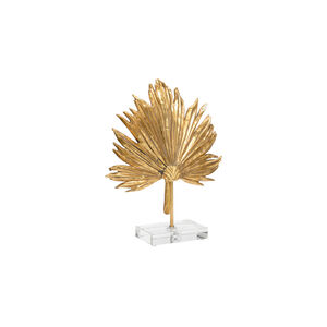 Chelsea House Metallic Gold/Clear Palm Leaf Accent, Small