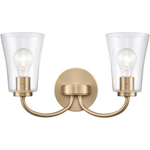 Emily 2 Light 17.00 inch Bathroom Vanity Light
