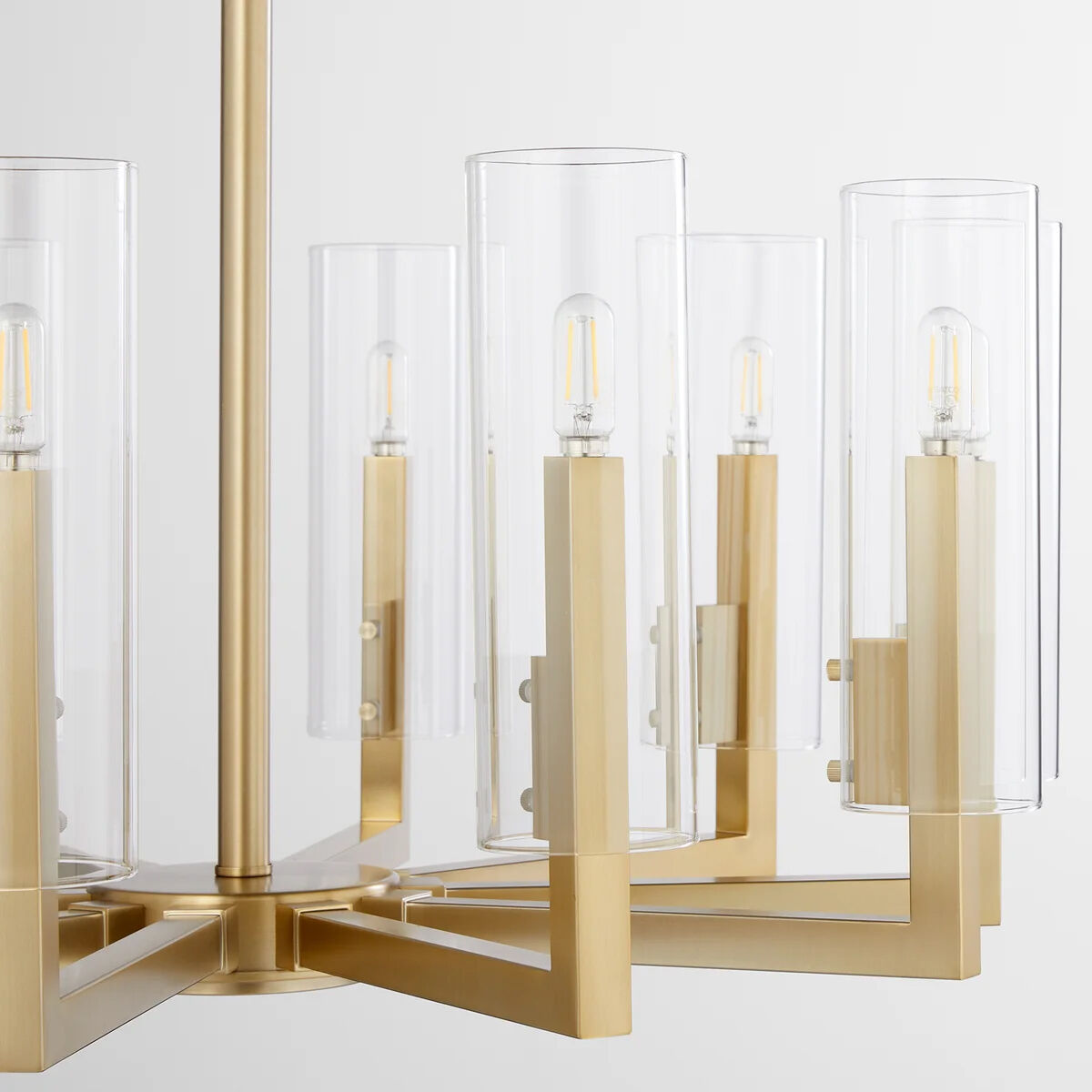 Harbin 10 Light 32 inch Aged Brass Chandelier Ceiling Light