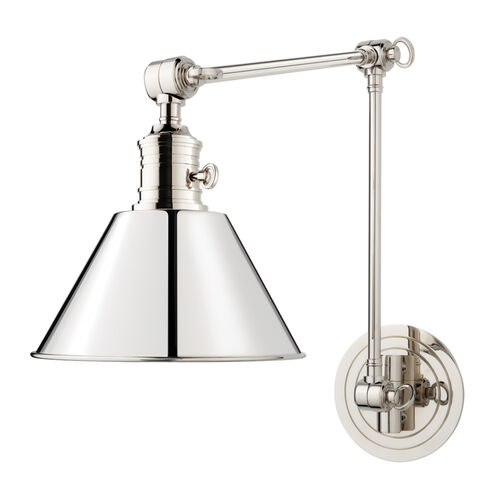Garden City 33.25 inch 75.00 watt Polished Nickel Swing-Arm Wall Sconce Wall Light
