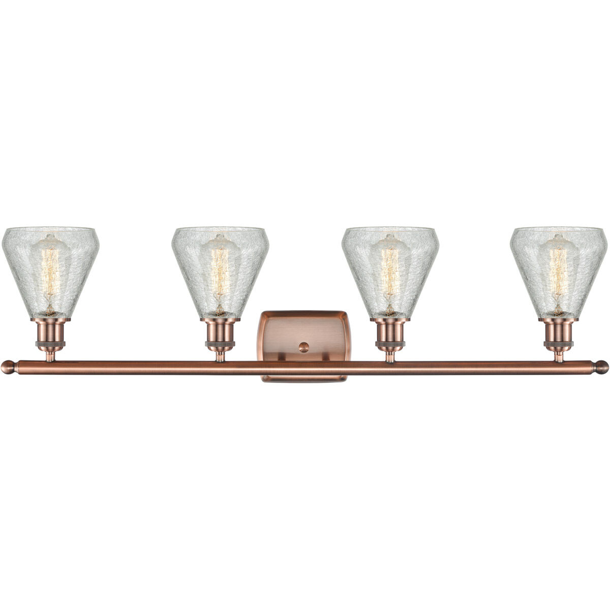 Ballston Conesus LED 36 inch Antique Copper Bath Vanity Light Wall Light, Ballston
