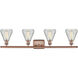Ballston Conesus LED 36 inch Antique Copper Bath Vanity Light Wall Light, Ballston