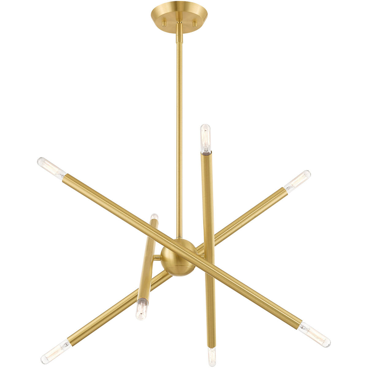 Soho 8 Light 20 inch Satin Brass Chandelier Ceiling Light